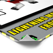 Poster Waarschuwing voor rechtopsporing (Hoek)