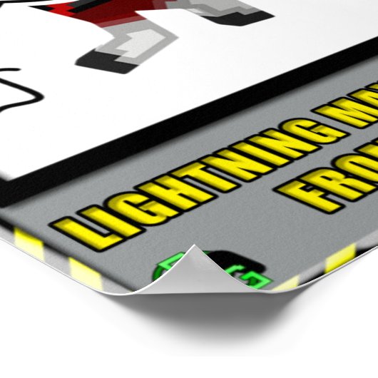 Poster Waarschuwing voor rechtopsporing (Hoek)