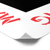 Poster Waarschuwingen en regels voor man grotten (Hoek)