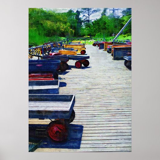 Poster Wagons Fire Island Print (Voorkant)