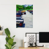 Poster Wagons Fire Island Print (Thuiskantoor)