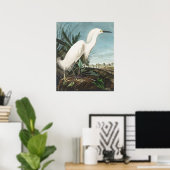 Poster Wall Art - White Egret (Thuiskantoor)