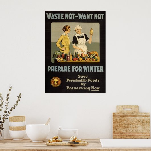 POSTER WAR-INSPANNING - NIET-WANT AFVAL (Keuken)
