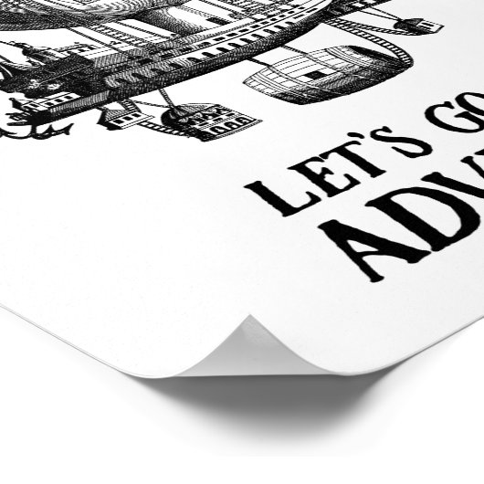  Poster Warm Luchtballon (Hoek)