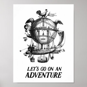 Poster Warm Luchtballon