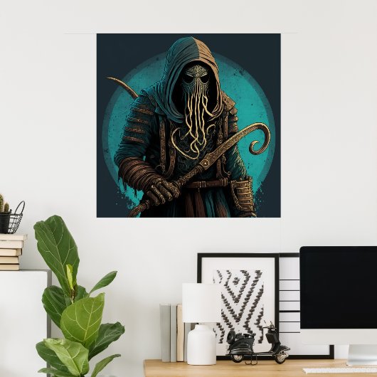 Poster Warrior Fantasy (Thuiskantoor)