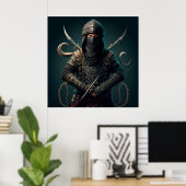 Poster Warrior Fantasy (Thuiskantoor)