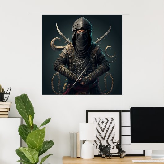 Poster Warrior Fantasy (Thuiskantoor)