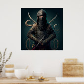 Poster Warrior Fantasy (Keuken)