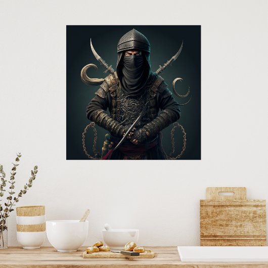 Poster Warrior Fantasy (Keuken)