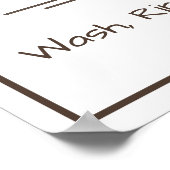 Poster wasgoed (Hoek)