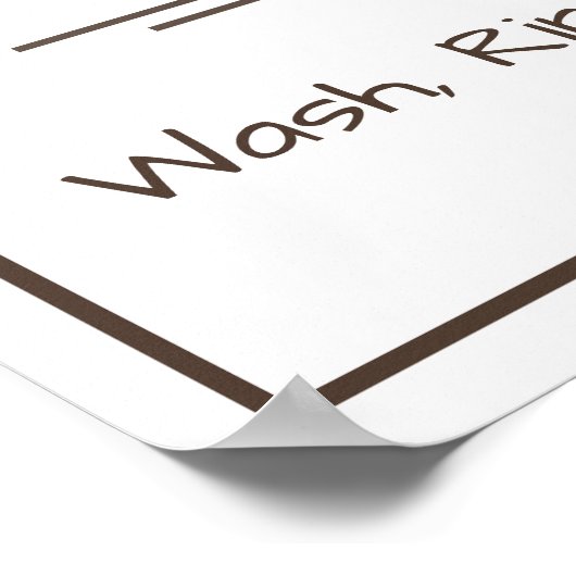 Poster wasgoed (Hoek)