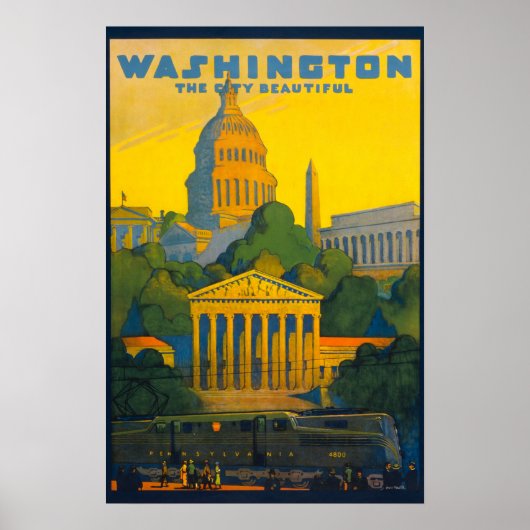 Poster Washington DC (Voorkant)