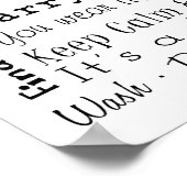 Poster waskamerregels (Hoek)