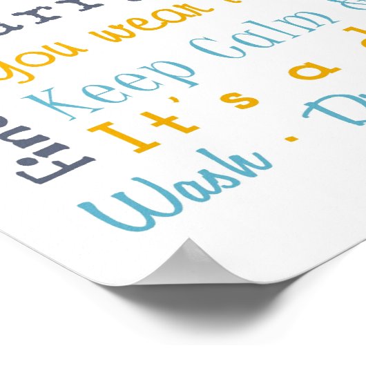 Poster waskamerregels (Hoek)