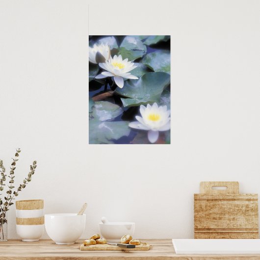 Poster waterlio (Keuken)