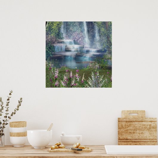 Poster waterval (Keuken)