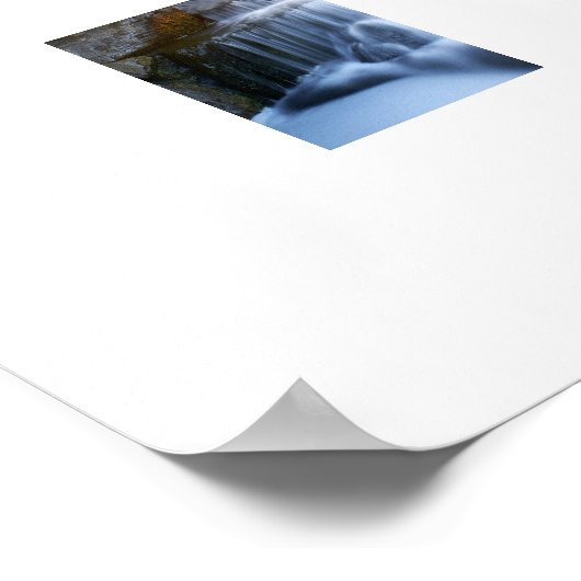 Poster Watervalscène (Hoek)