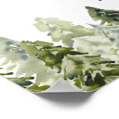 Poster waterverf Camping Rustic Pine Seating Plan (Hoek)