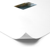 Poster Waterverf Illustratie van een Frans kasteel (Hoek)