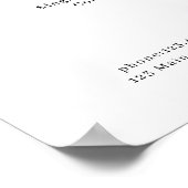 Poster waterverf Ink Salon Price List (Hoek)