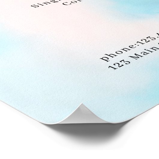 Poster waterverf Ink Salon Price List (Hoek)