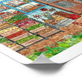 Poster Waterverf van de  van de Landenwinkel van d (Hoek)