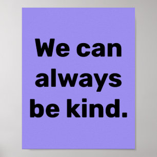 poster "We kunnen altijd aardig zijn"