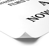 Poster Weddenfilm - Aangepast fotosjabloon (Hoek)