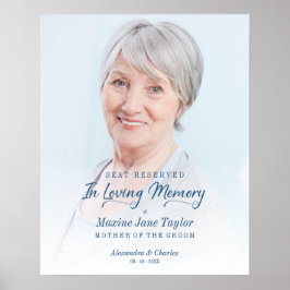 Póster Wedding Loving Memory Reserved Seat Loved O Poster