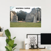 Poster Weeting Castle Weeting Norfolk England (Thuiskantoor)