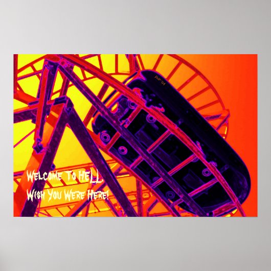 Poster - Welkom in de hel. (Voorkant)