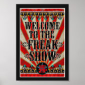 Poster - welkom in het Show van Freak (Voorkant)