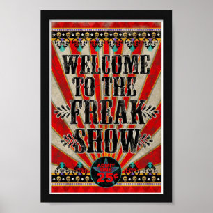 Poster - welkom in het Show van Freak