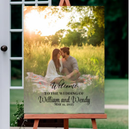Poster Welkomstbord voor Photo Wedding