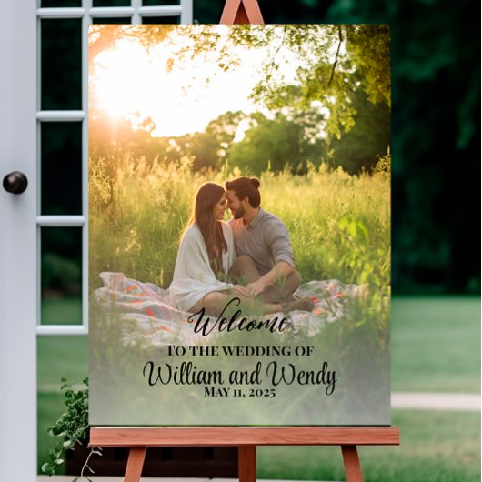 Poster Welkomstbord voor Photo Wedding