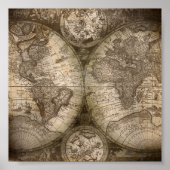  Poster Wereld Atlas Map (Voorkant)