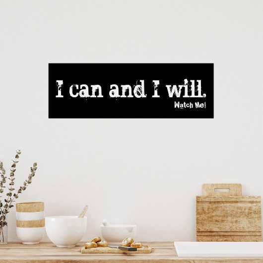 Poster Werkoutmotivatie (Keuken)