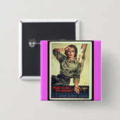 Poster werving verpleegkunde WW - kunst Vierkante Button 5,1 Cm (Voorkant /achterkant)