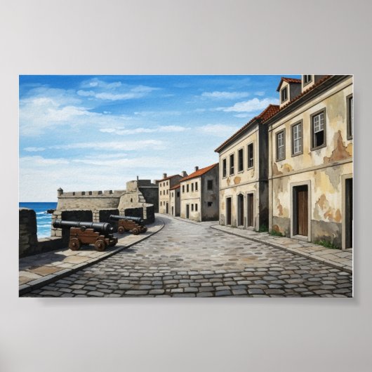 Poster:Where Stone Meets Sea Poster (Voorkant)