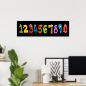 Poster Whimsical Numbers (Thuiskantoor)