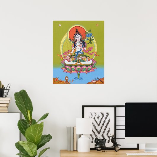 POSTER White Tara - Long Life - vanaf $ 14,25 (Thuiskantoor)