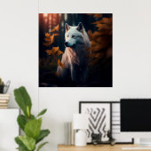 Poster White Wolf (Thuiskantoor)
