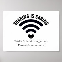 Poster WiFi-wachtwoord