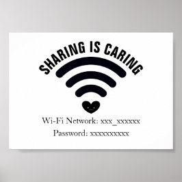Poster WiFi-wachtwoord