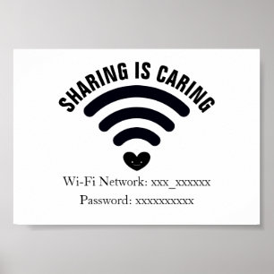 Poster WiFi-wachtwoord