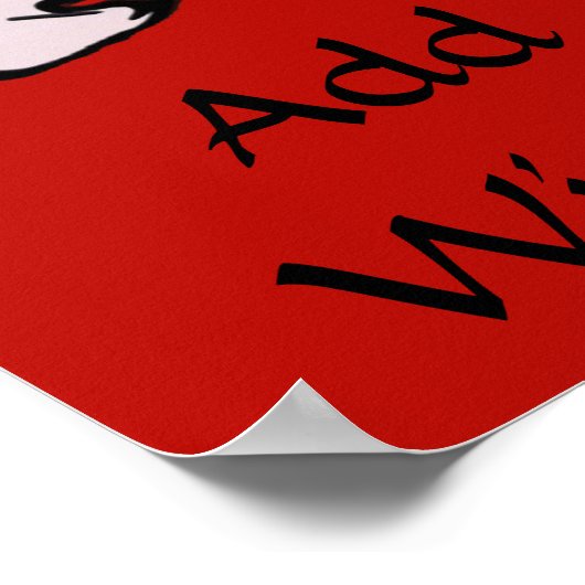  Poster Wijn bewerken Tekst (Hoek)