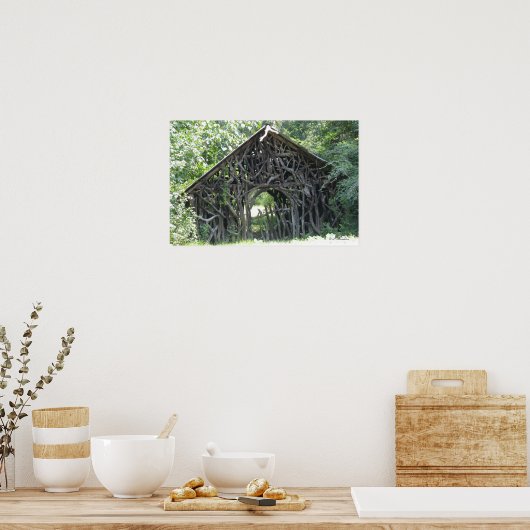 Poster wijnbouwkatoen (Keuken)