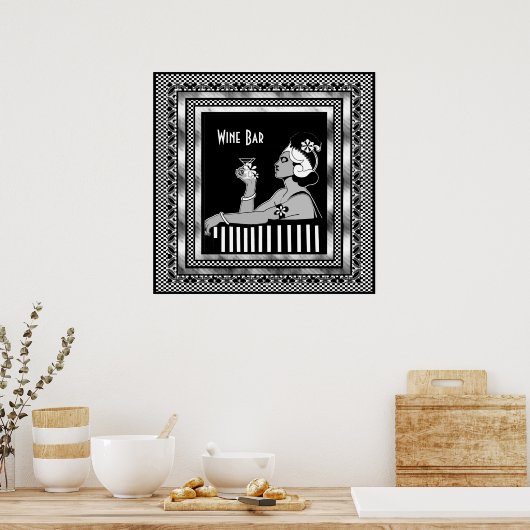 Poster  wijnstang Deco (Keuken)