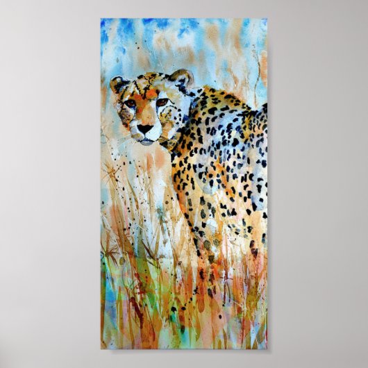 Poster - Wild Cheetah (Voorkant)